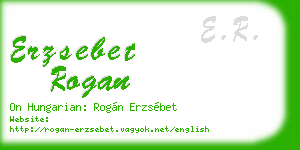 erzsebet rogan business card